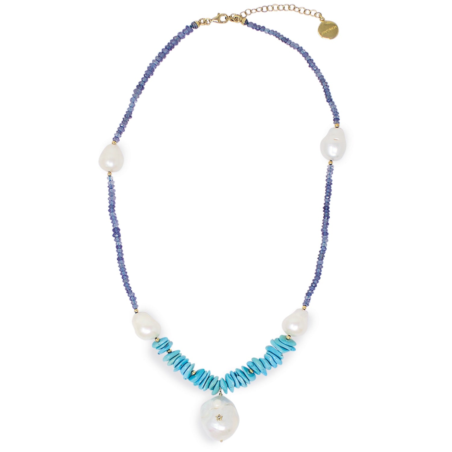 Capri Turquoise And Pearl Necklace