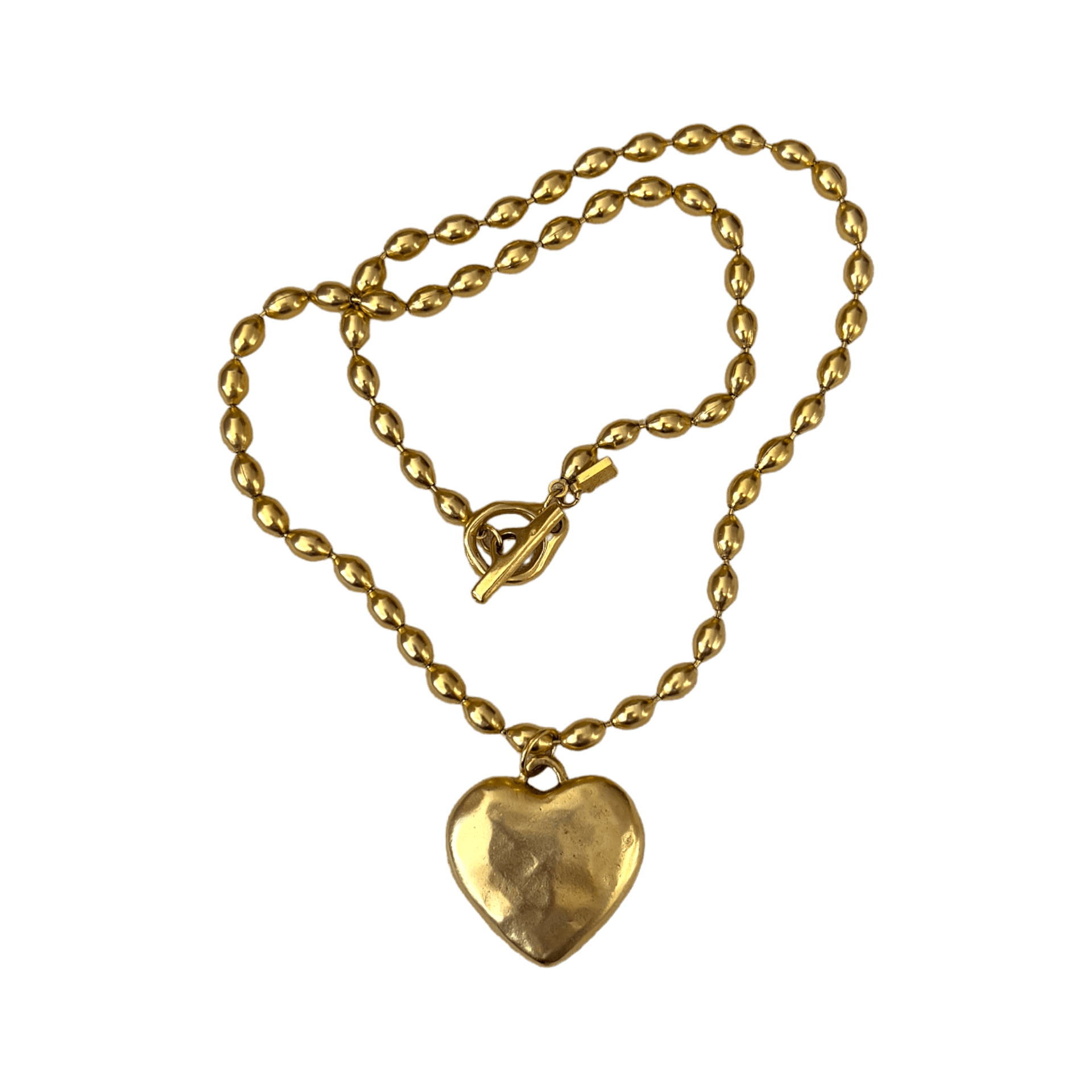 Cara Gold Heart Necklace