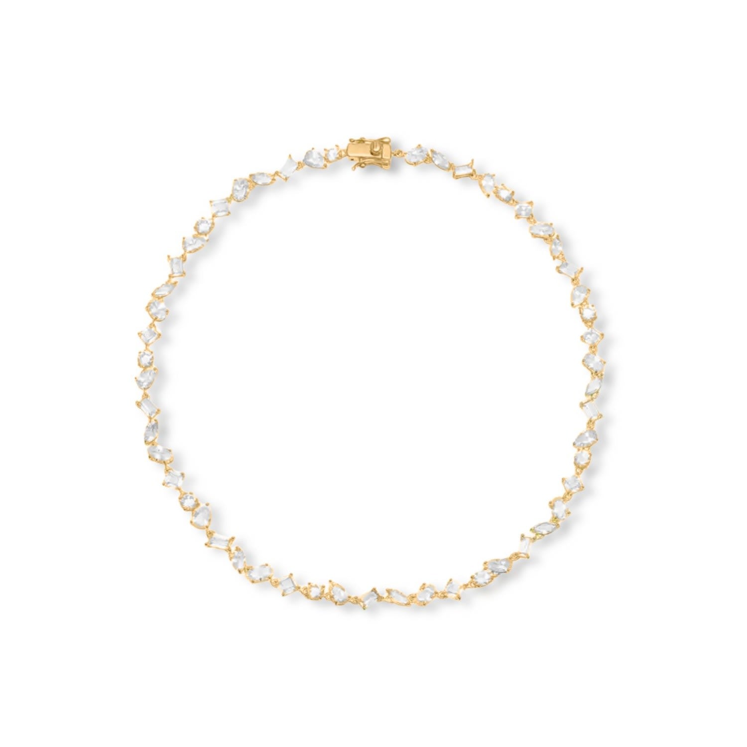 Carina Multiple Cut Zirconia Stone Necklace