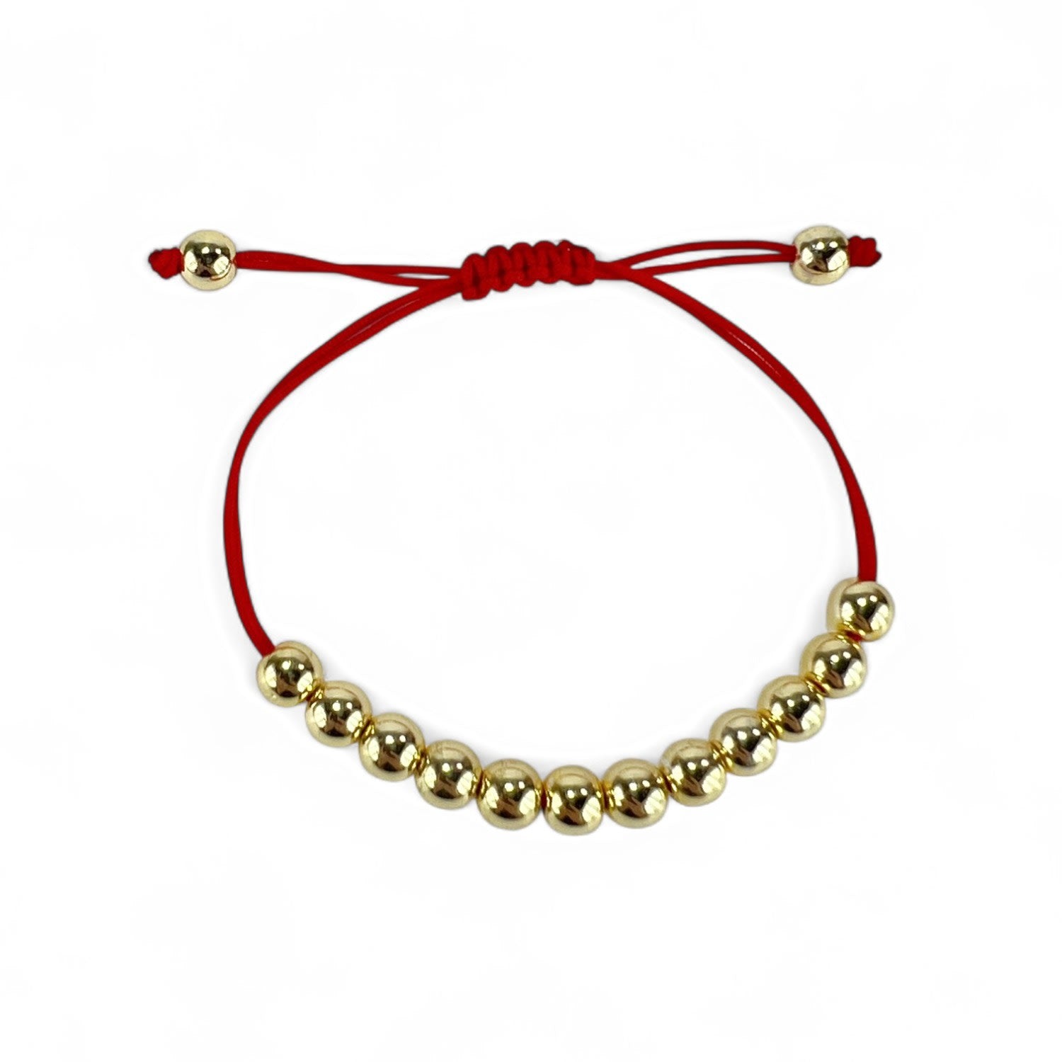 Carmen Gold-Plated Red Cord Bracelet
