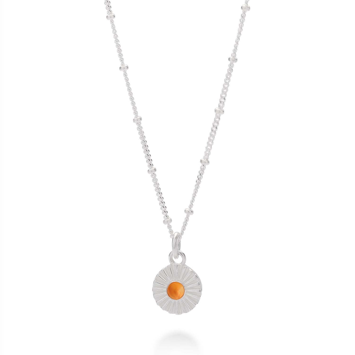 Carnelian Radiance Birthstone Necklace - July