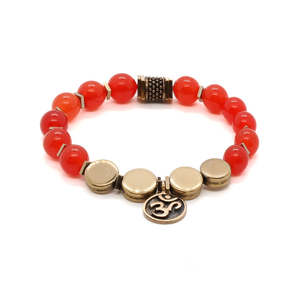 Carnelian Yoga Bracelet - Red
