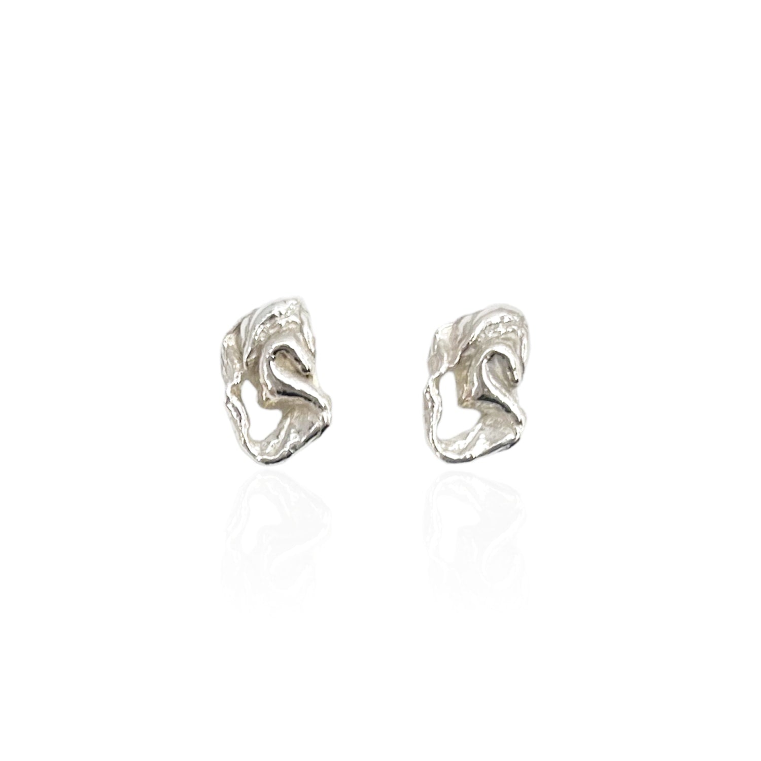 Carrara Stud Earrings - Silver