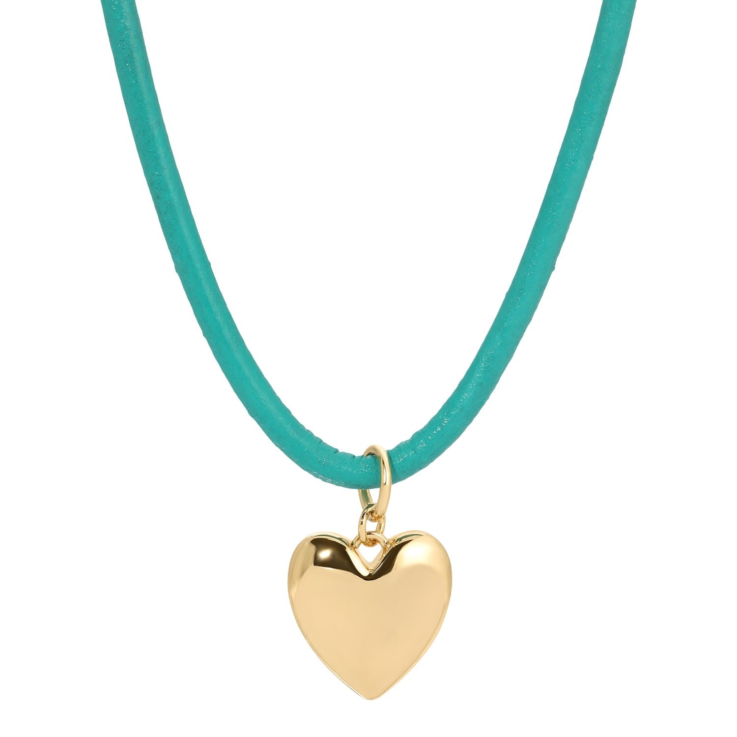 Casey Heart Necklace - Small In Blue