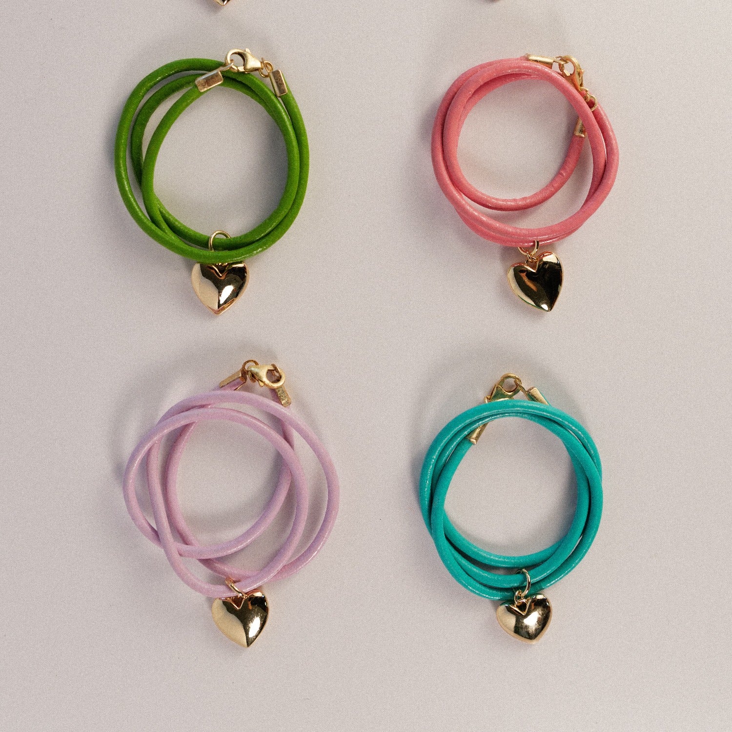 Casey Heart Necklace - Small In Pink