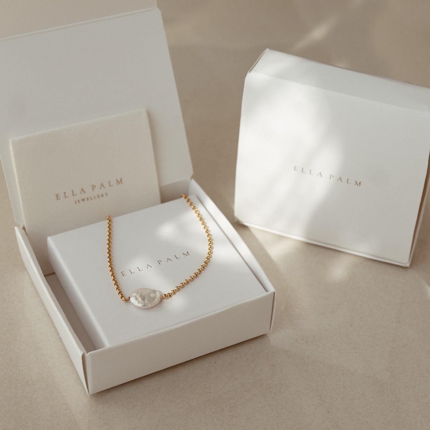 Eva Baroque Pearl Gold Fine Necklace