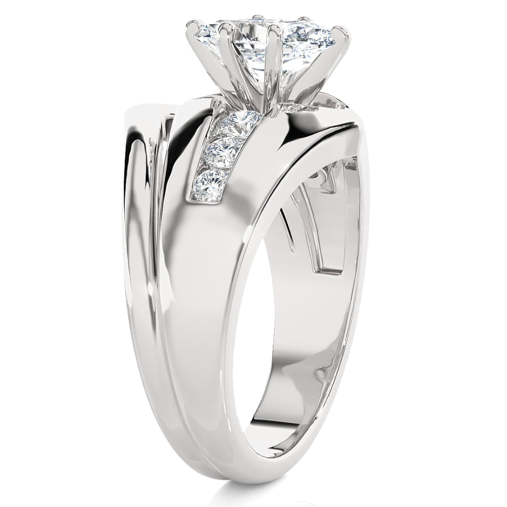 Certified 2 1/3Ct TW Marquise Diamond Engagement Ring 14k Gold Lab Grown