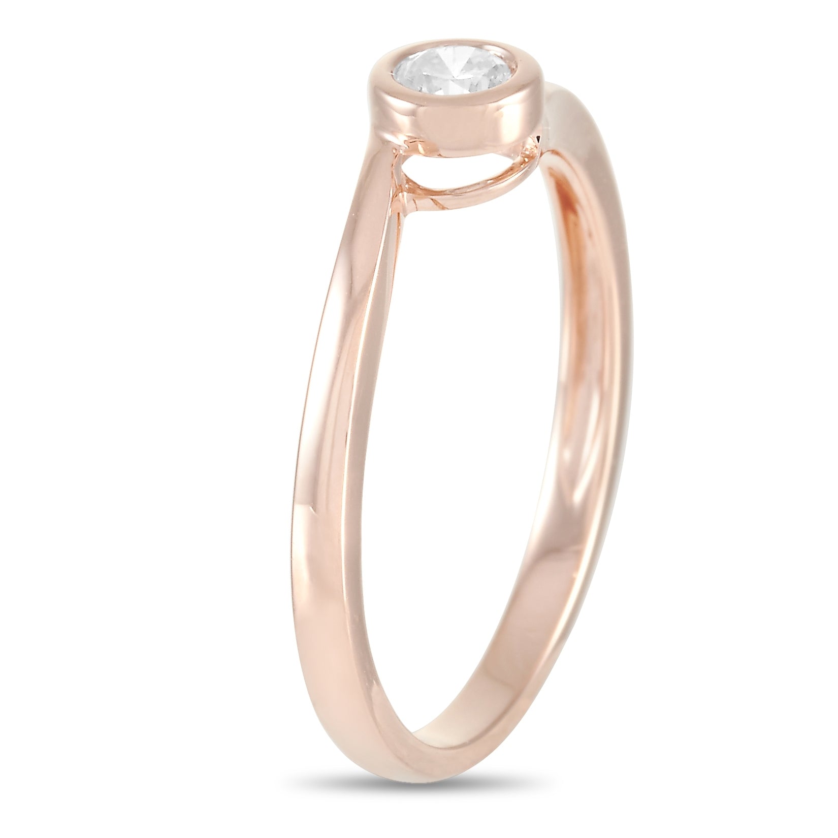 14K Rose Gold 0.26 ct Diamond Ring