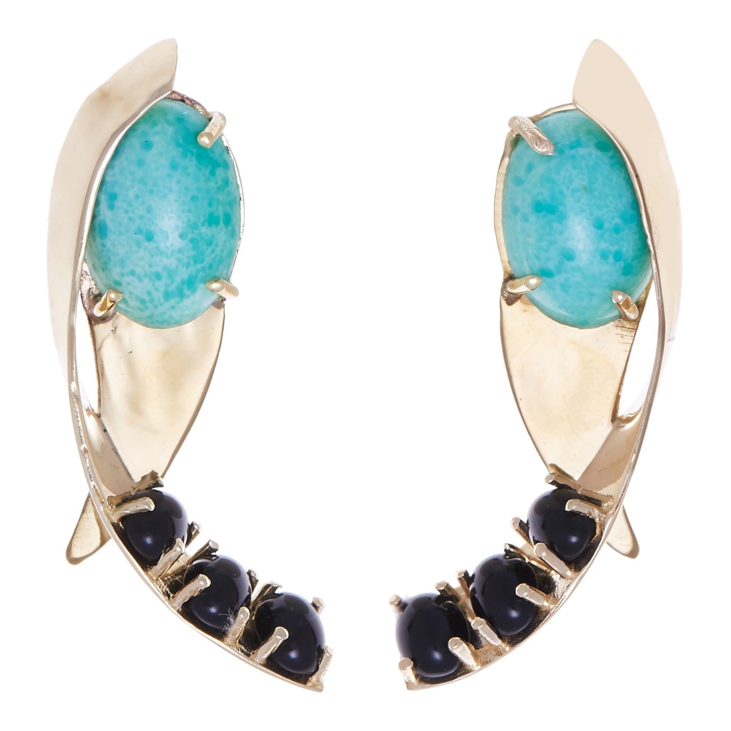 Apse Earring In Pine - Black