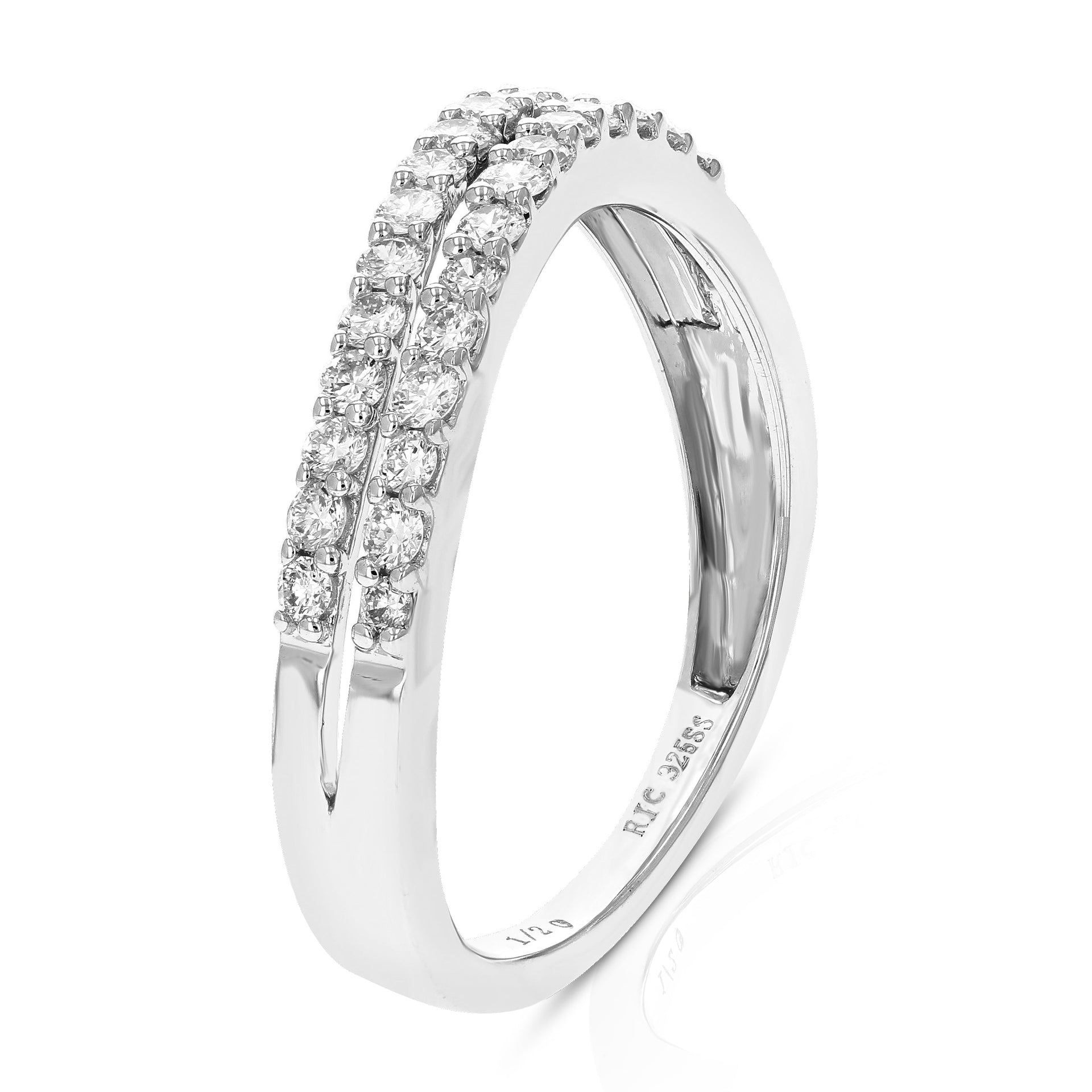 2/5 Cttw Lab Created Diamond Engagement Ring Sterling Silver Prong Size 6-8