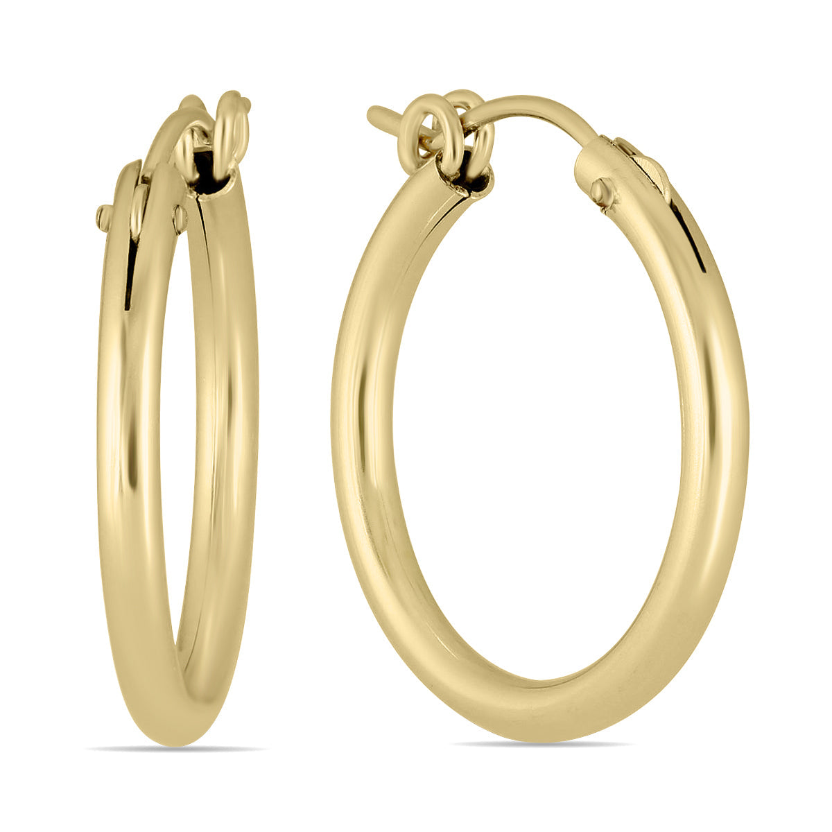 14K Filled Hoop Earrings 22Mm