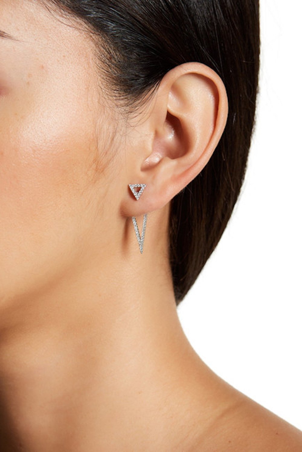 Adornia Crystal Triangle Jackets silver