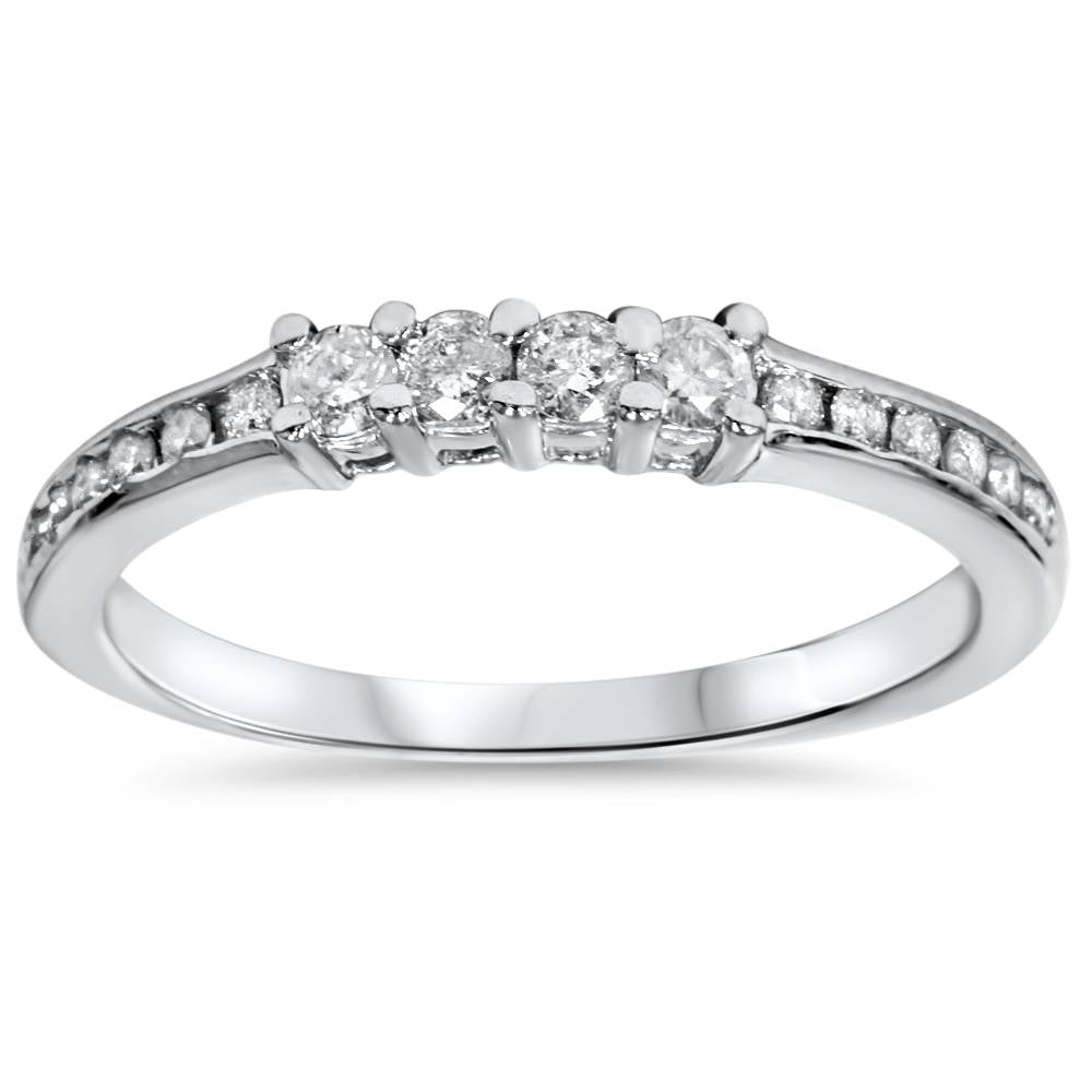 1/3ct Diamond Wedding Ring 14K White Gold