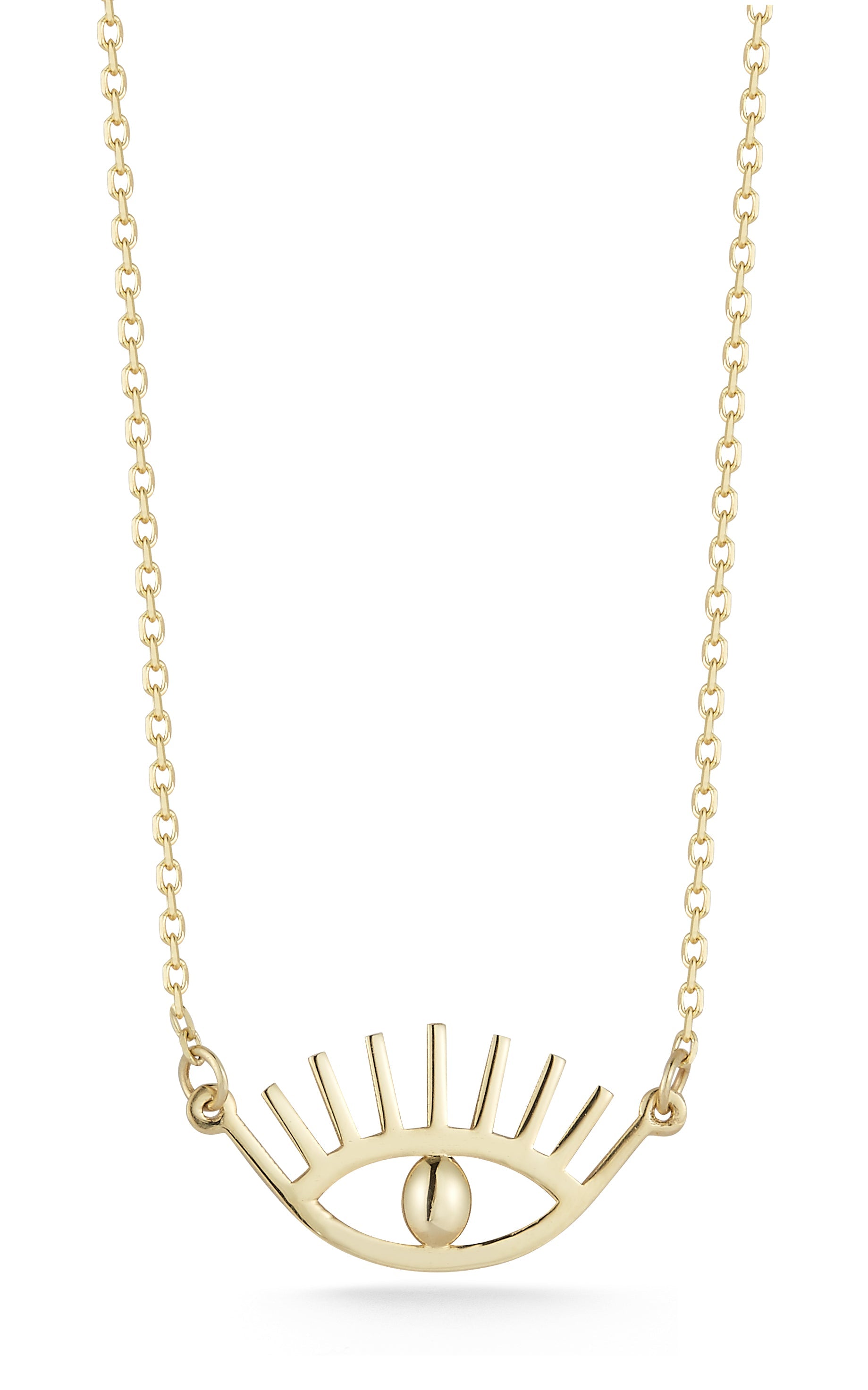 14K Gold Evil Eye Necklace