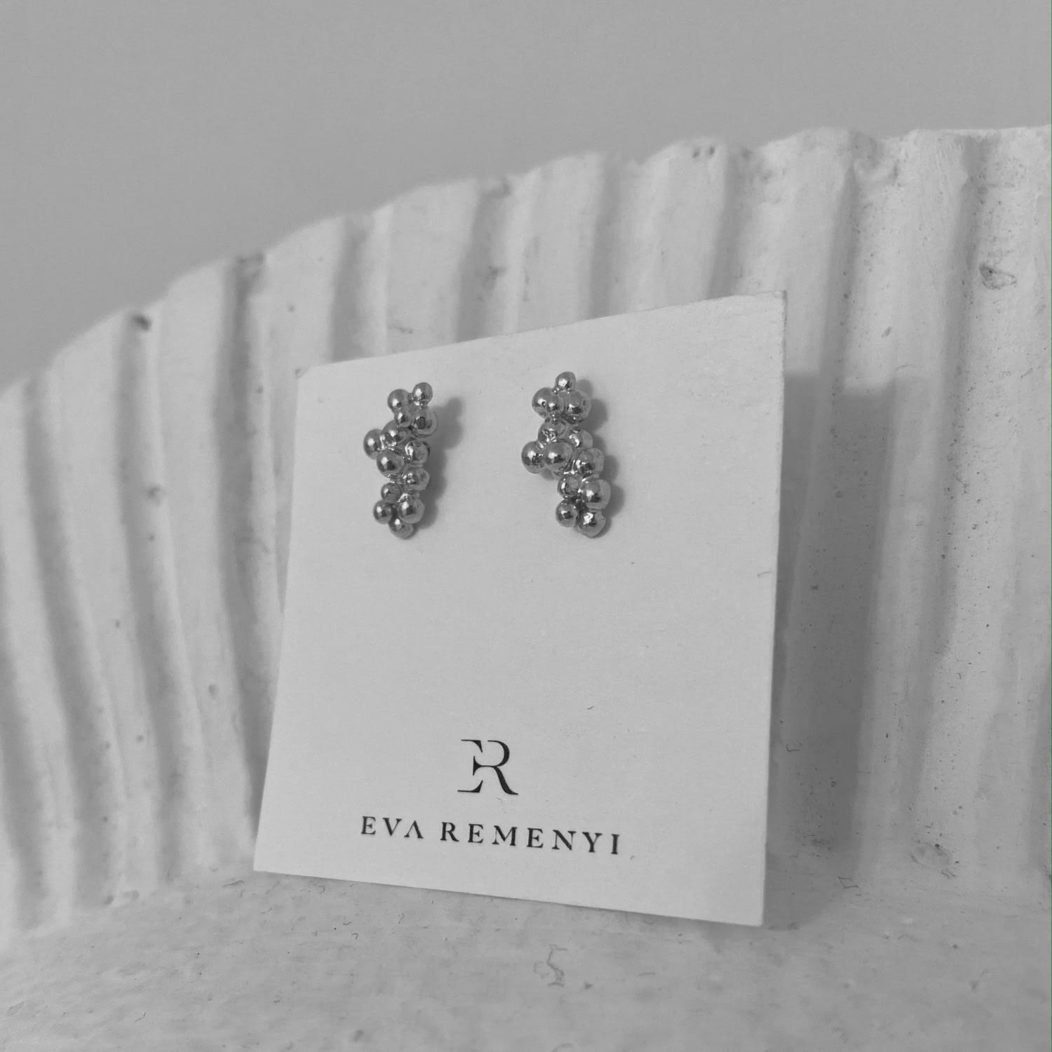 Caviar Stud Earrings 14 Ct Gold