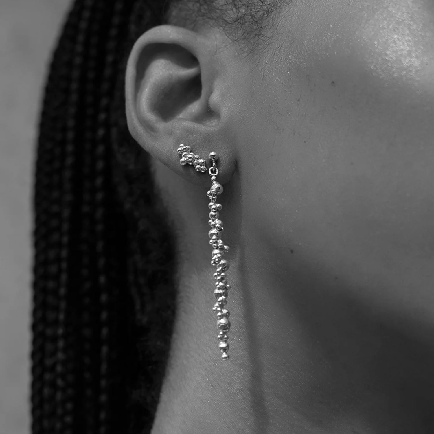 Céleste Deux Earrings Silver