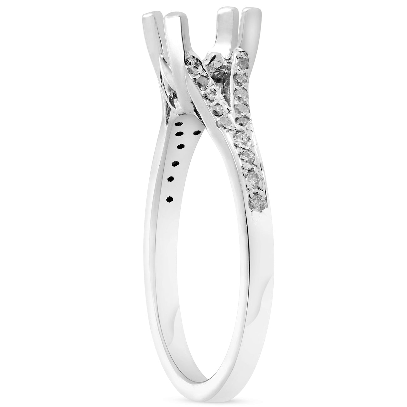 1/5ct Split Shank Diamond Mount Engagement Ring Setting