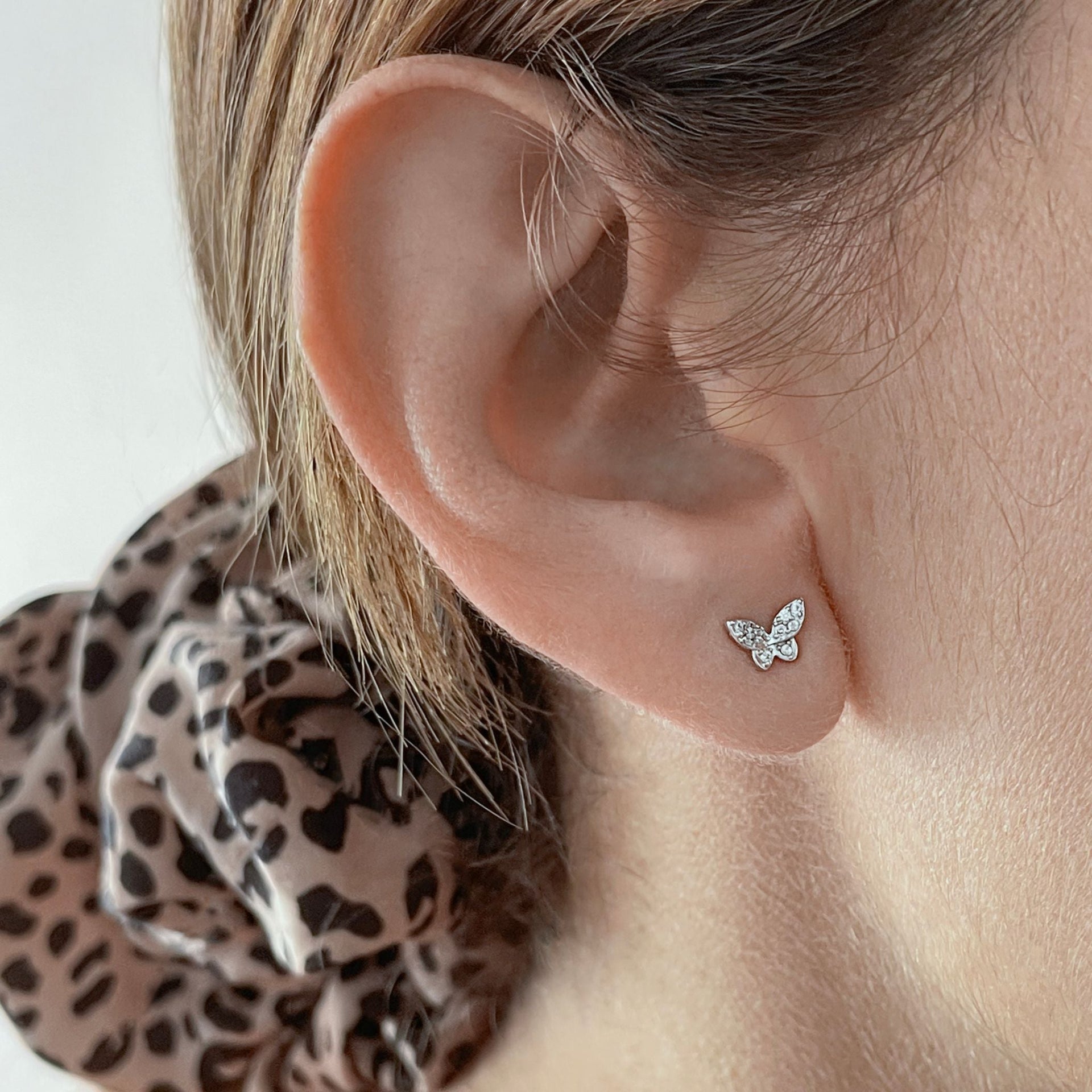 Adornia Adornia Butterfly Studs silver