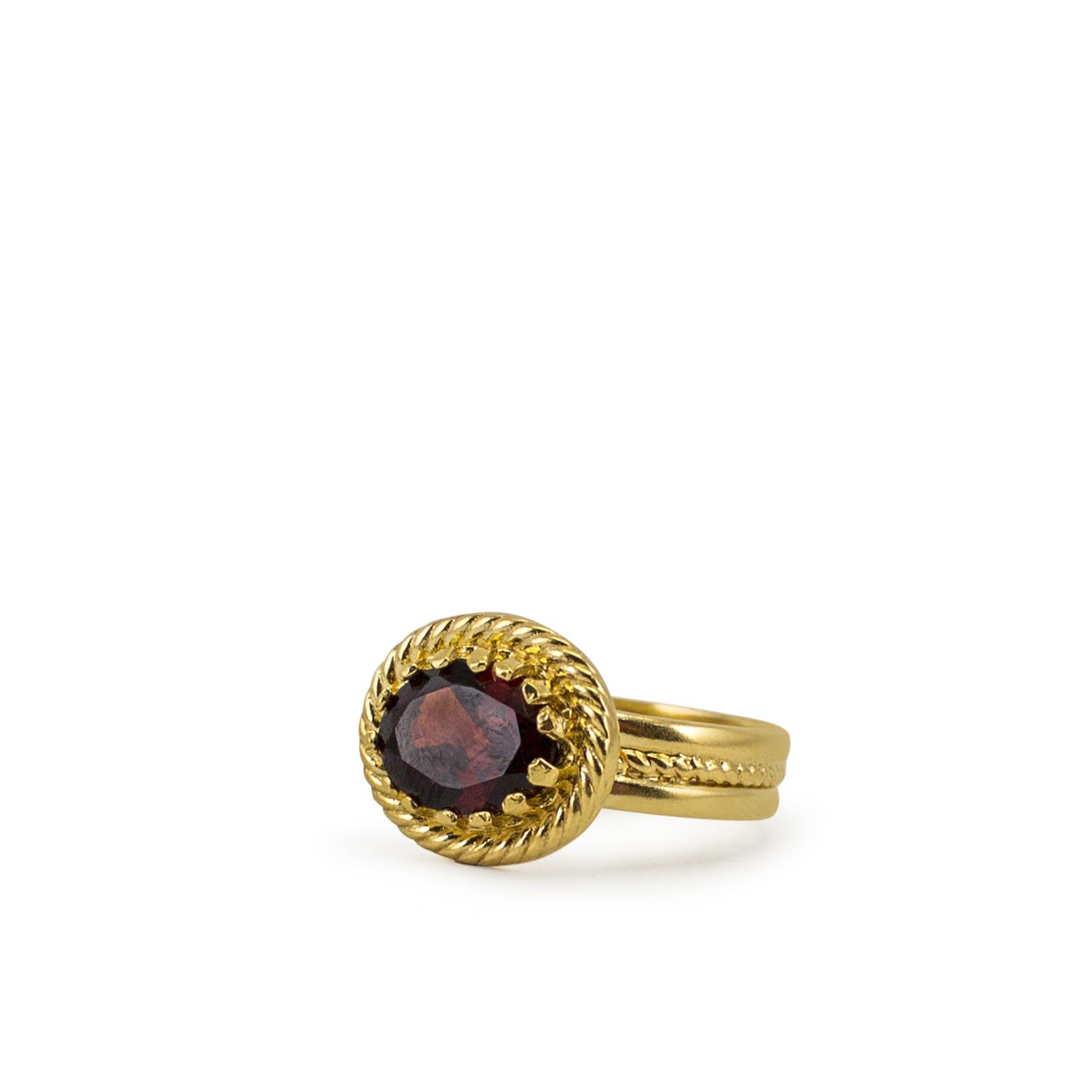 Luccichio Garnet Band Ring