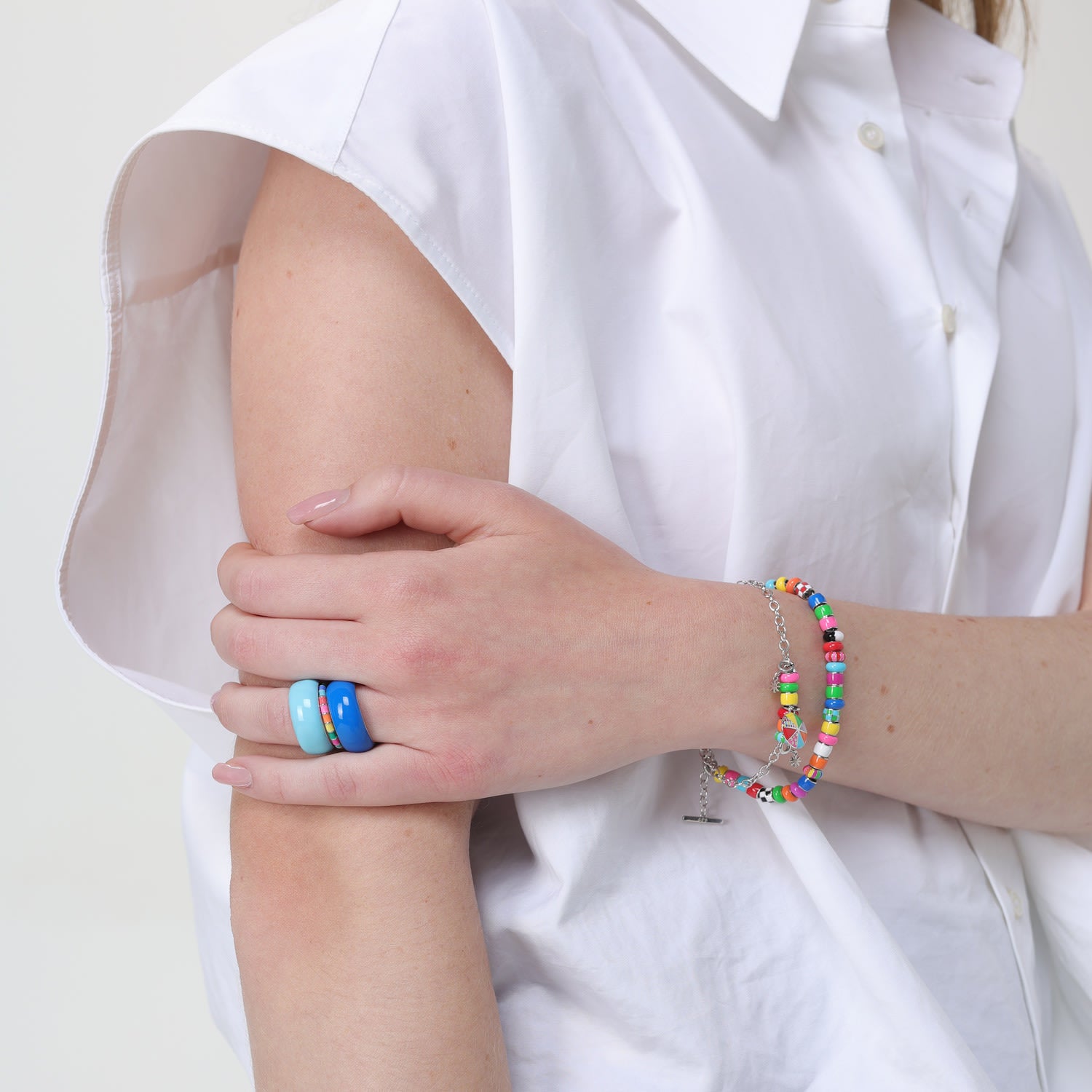 Blue Thick Ring