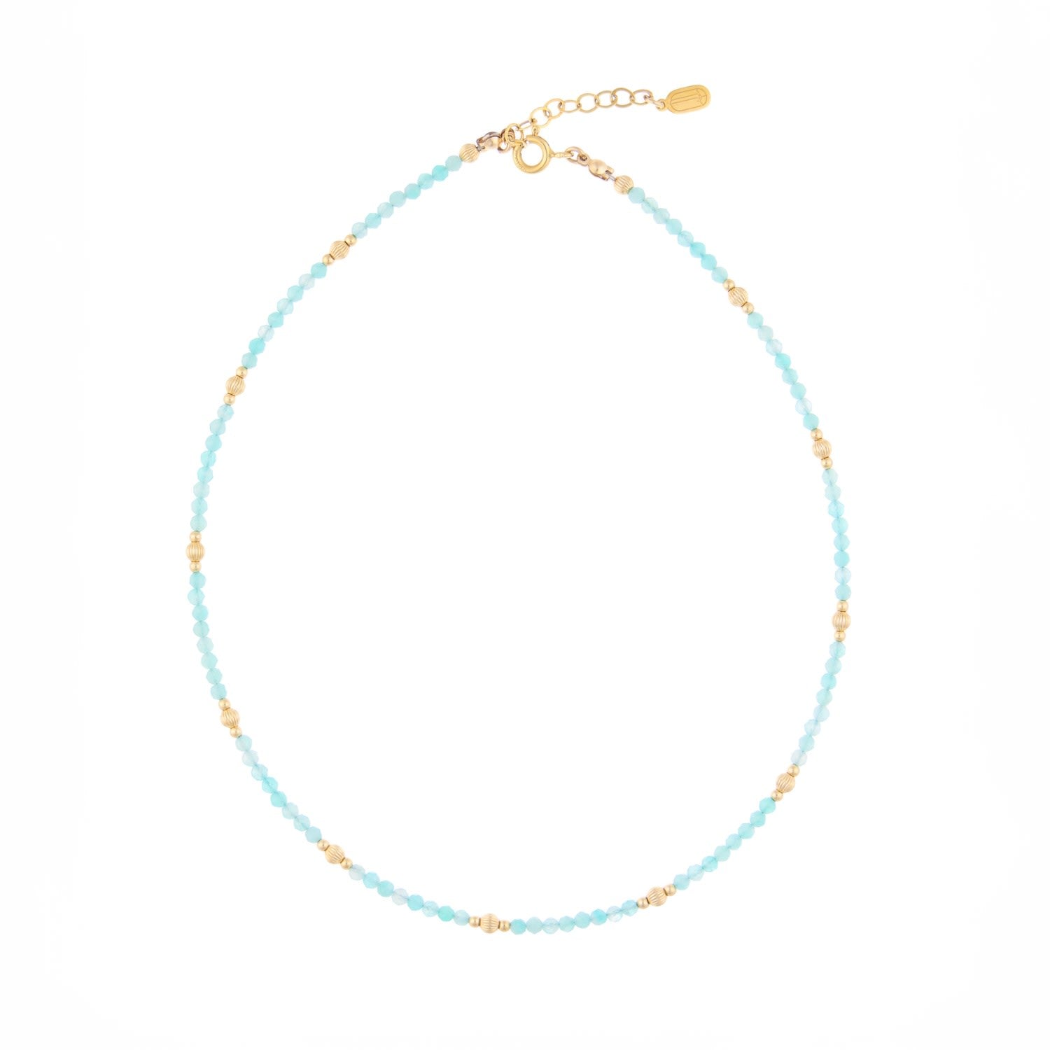 Celestial Choker Necklace Amazonite Gemstone