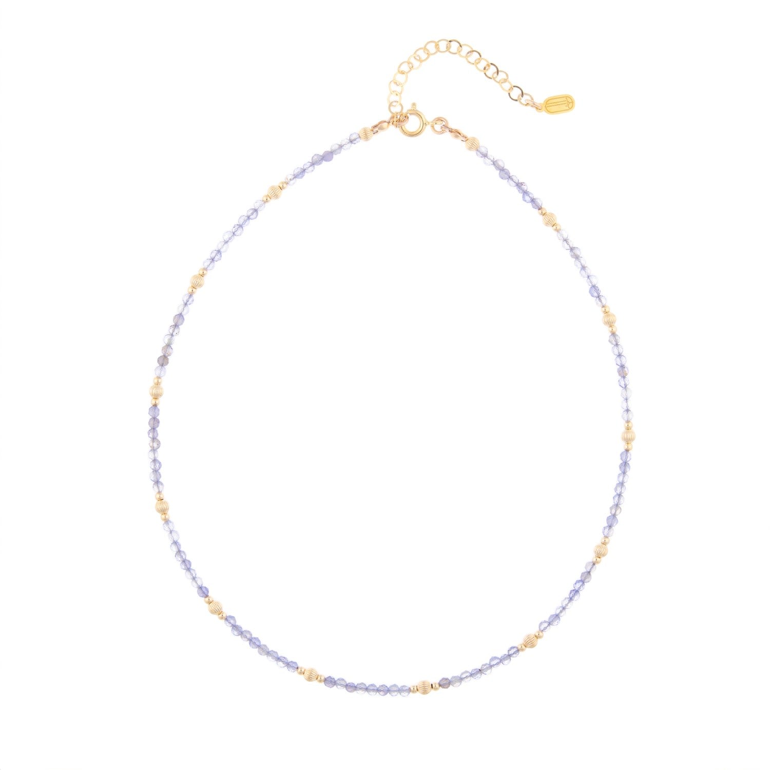 Celestial Choker Necklace Iolite Gemstone