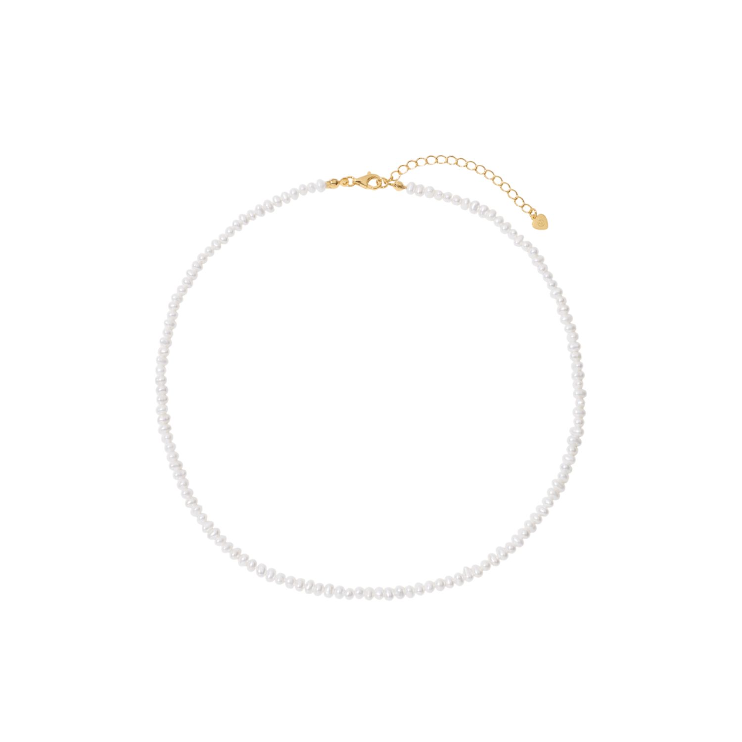 Celia Micro Freshwater Pearl Choker Necklace In Gold