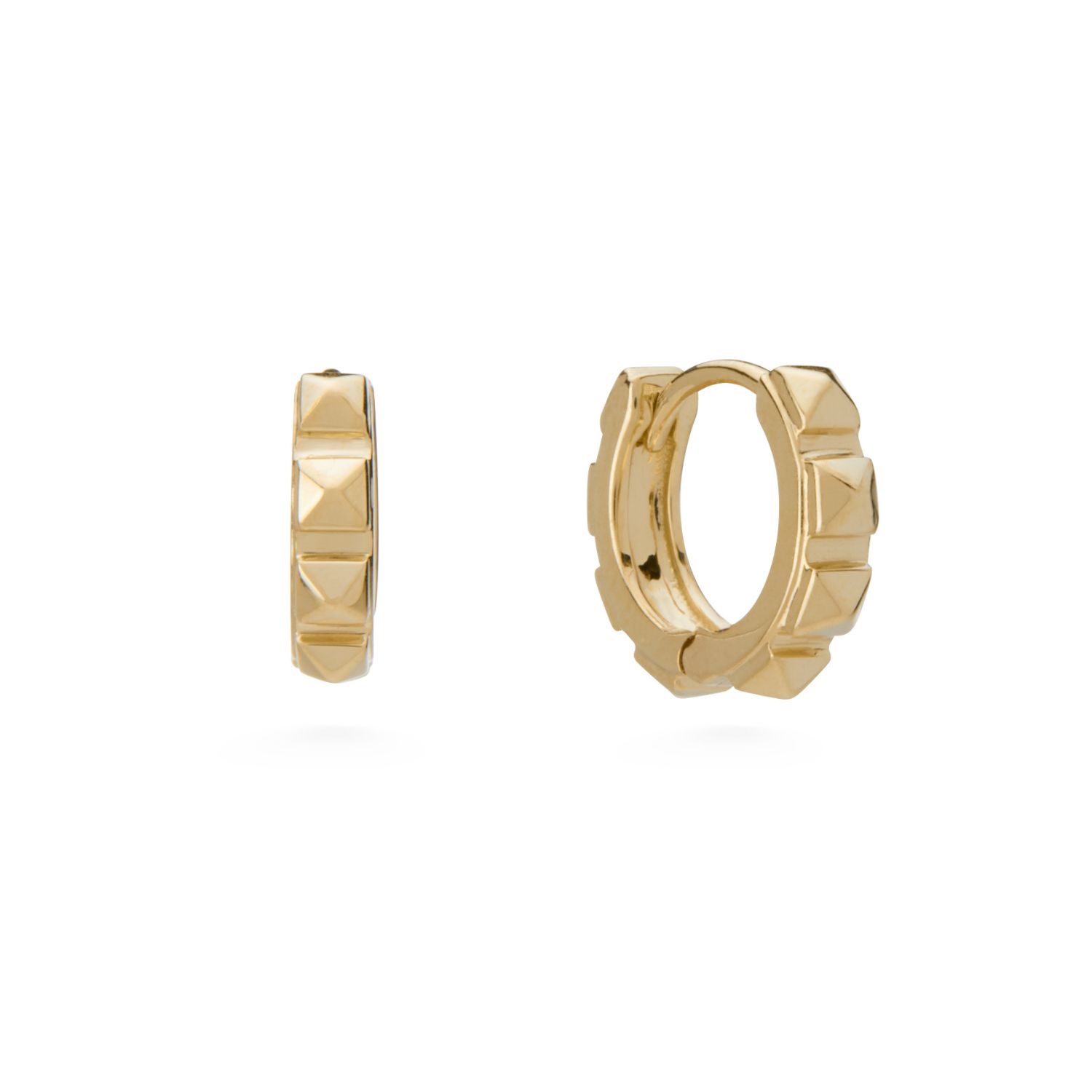 Cestius Hoop Earring - Recycled Yellow Gold