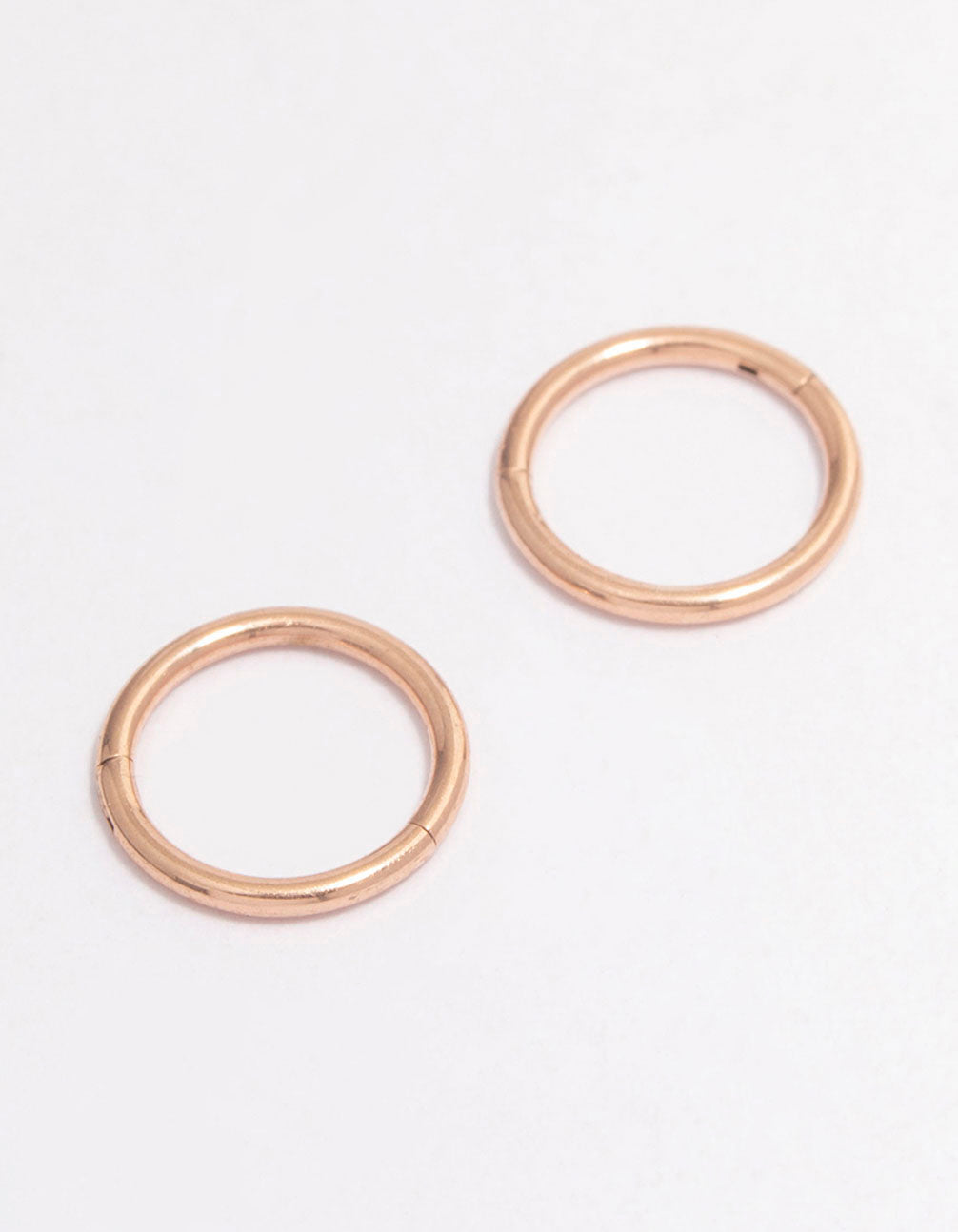 Lovisa - Rose Gold Plated Surgical Steel Fine Sleeper Earrings 6mm I Hypoallergenic I Trendy Minimalist Style I Comfortable Everyday Wear