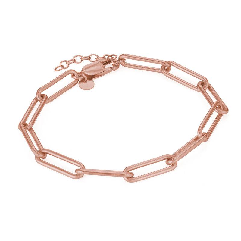 Chain Link Bracelet in 18K Rose Gold Plating