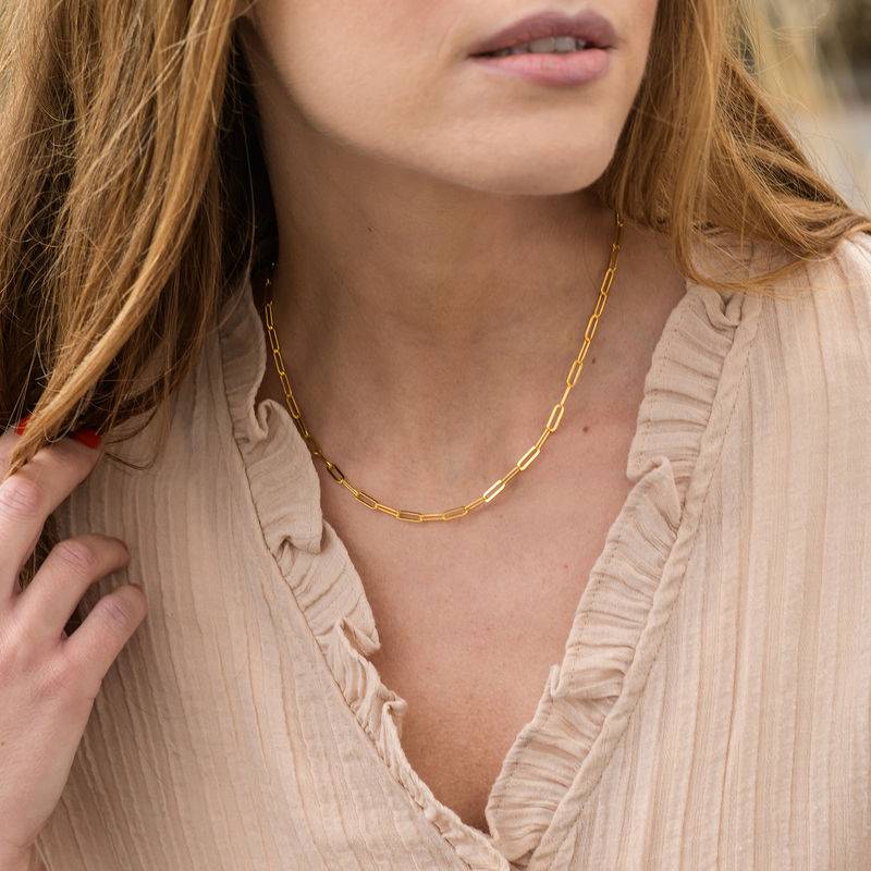 Chain Link Necklace in 18K Gold Plating