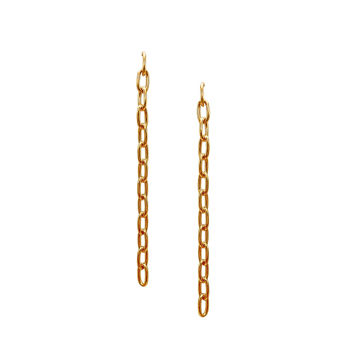Chain Reaction Dangle Post Earrings