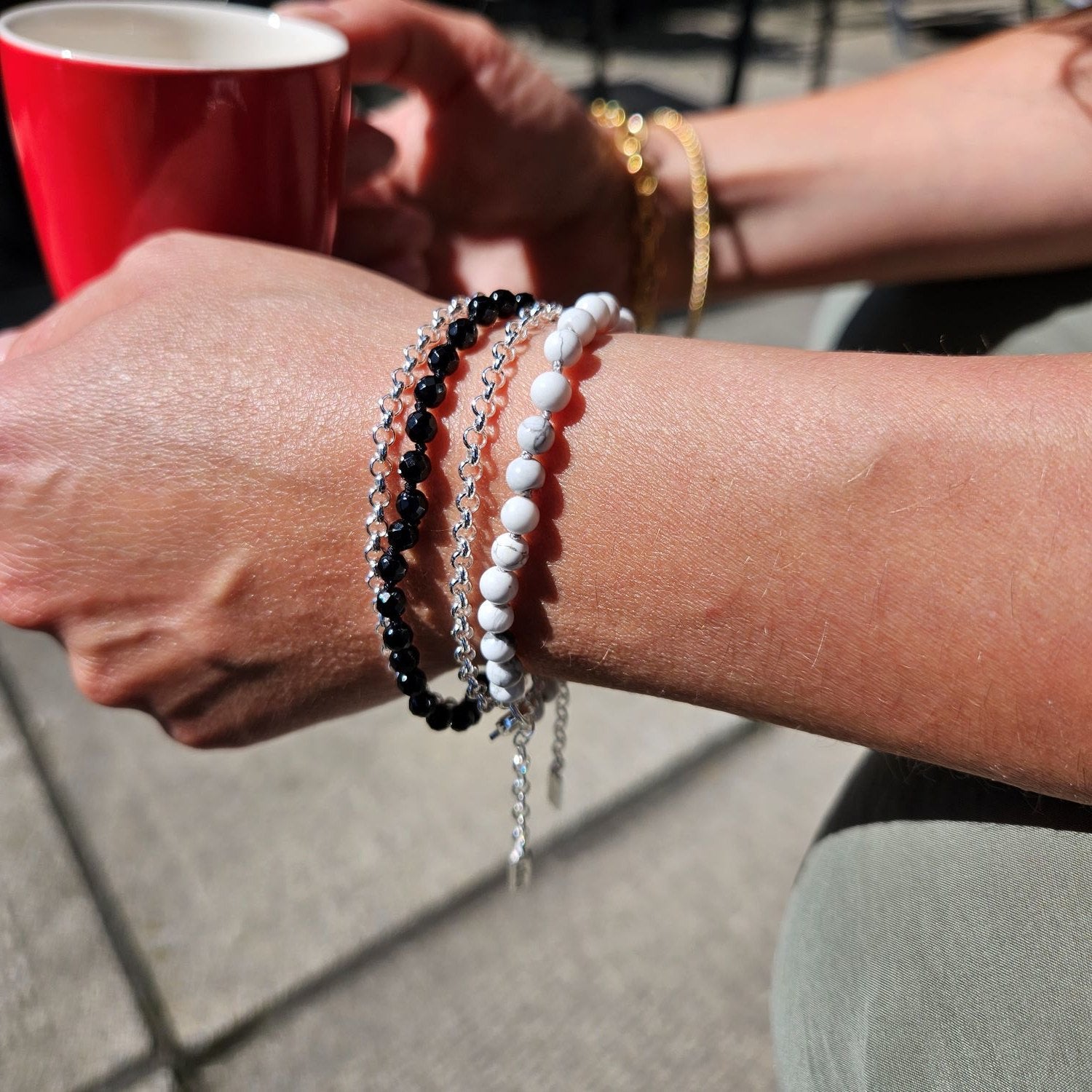 Chain With Howlite Bracelet