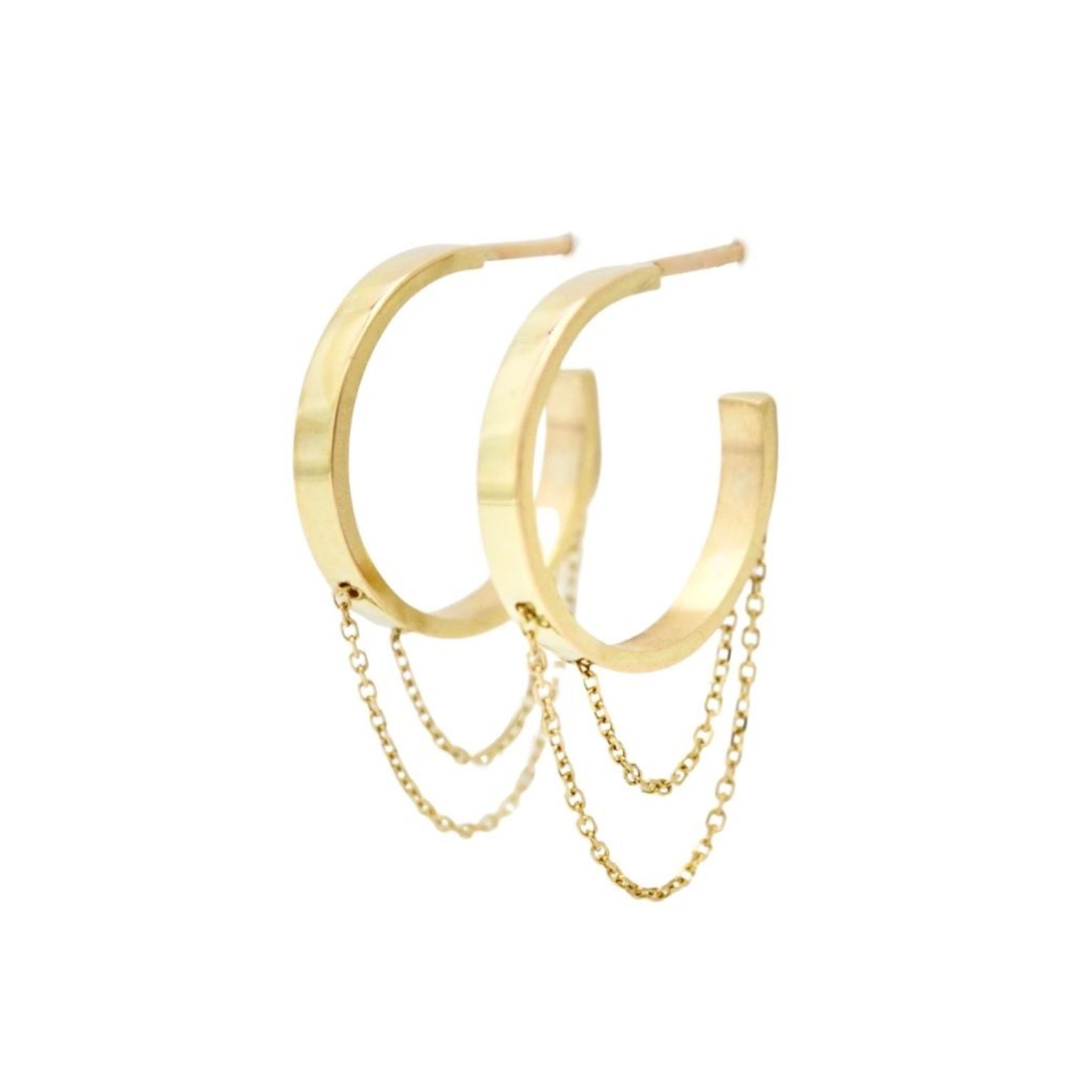 Chains Gold Hoops