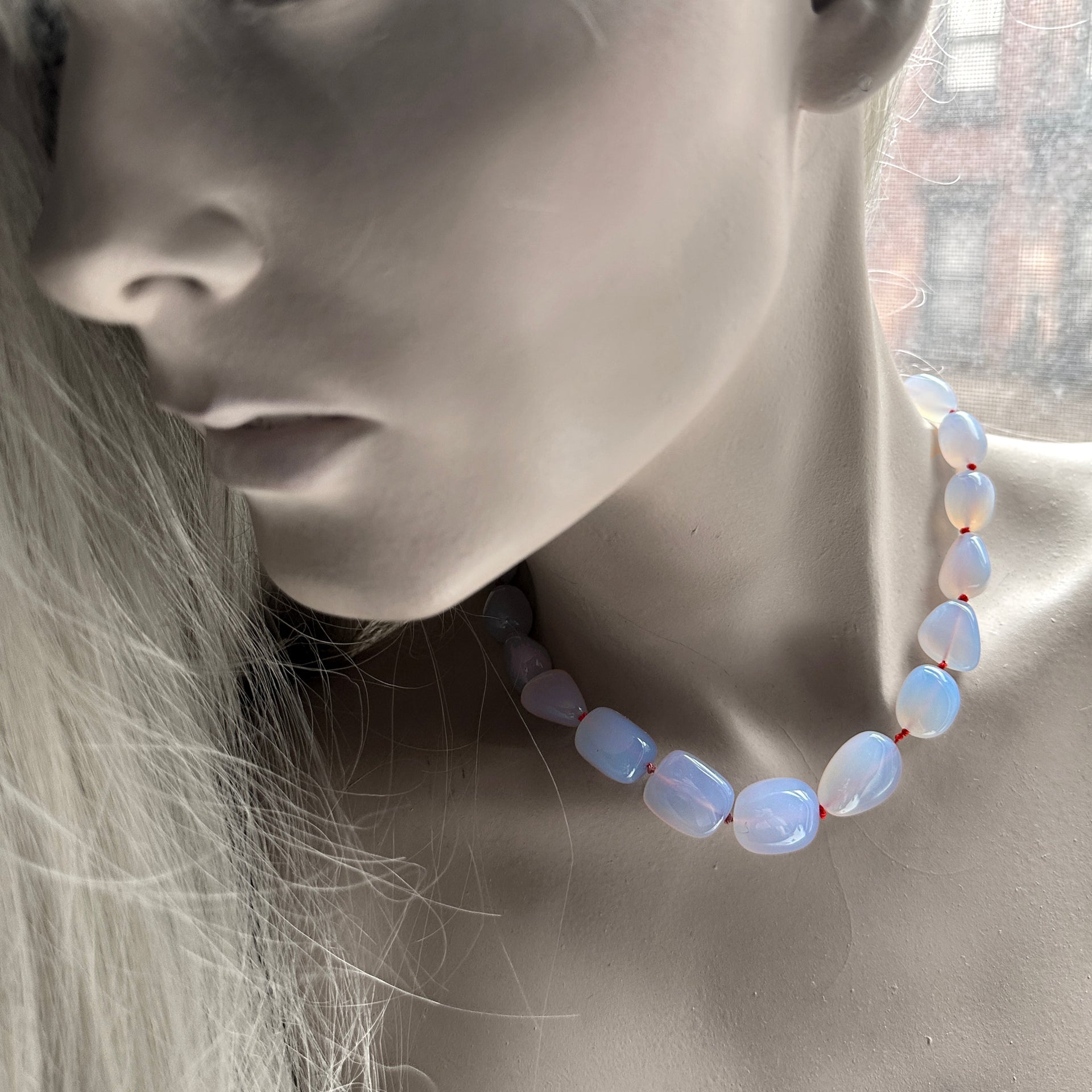 Chalcedony Silver Necklace