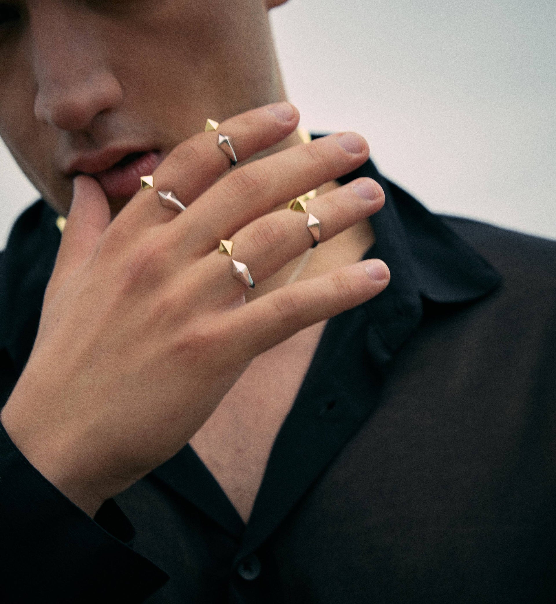 Chameleon Ring Gold And Silver Mini