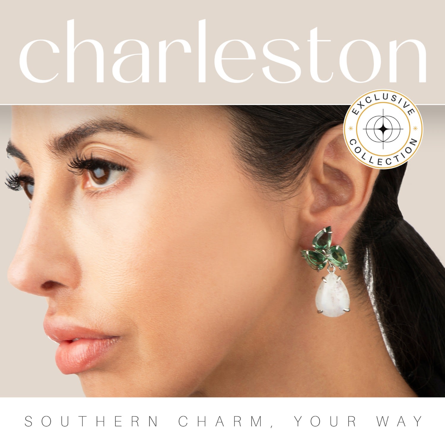 Charleston Earrings Clip On