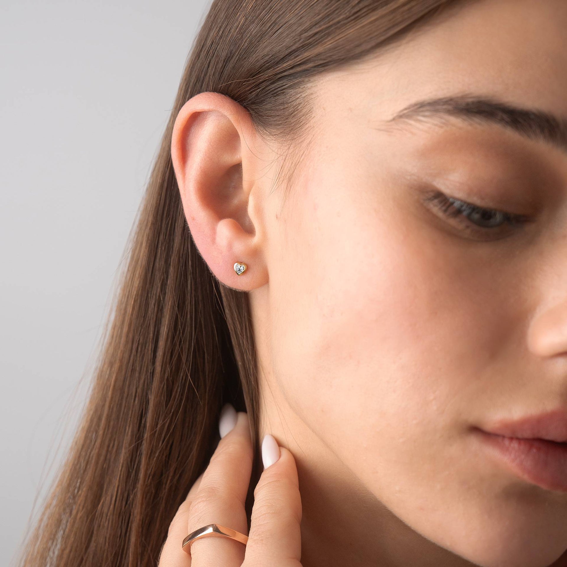 Charli Heart Earrings in 18K Gold Plating