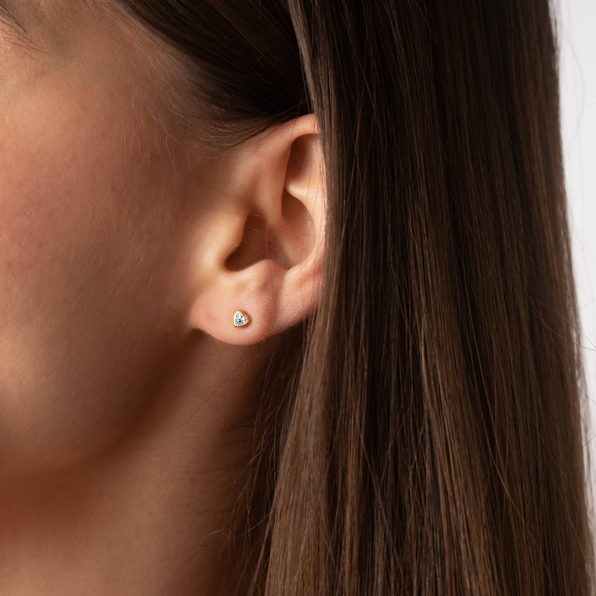 Charli Heart Earrings in 18K Gold Vermeil