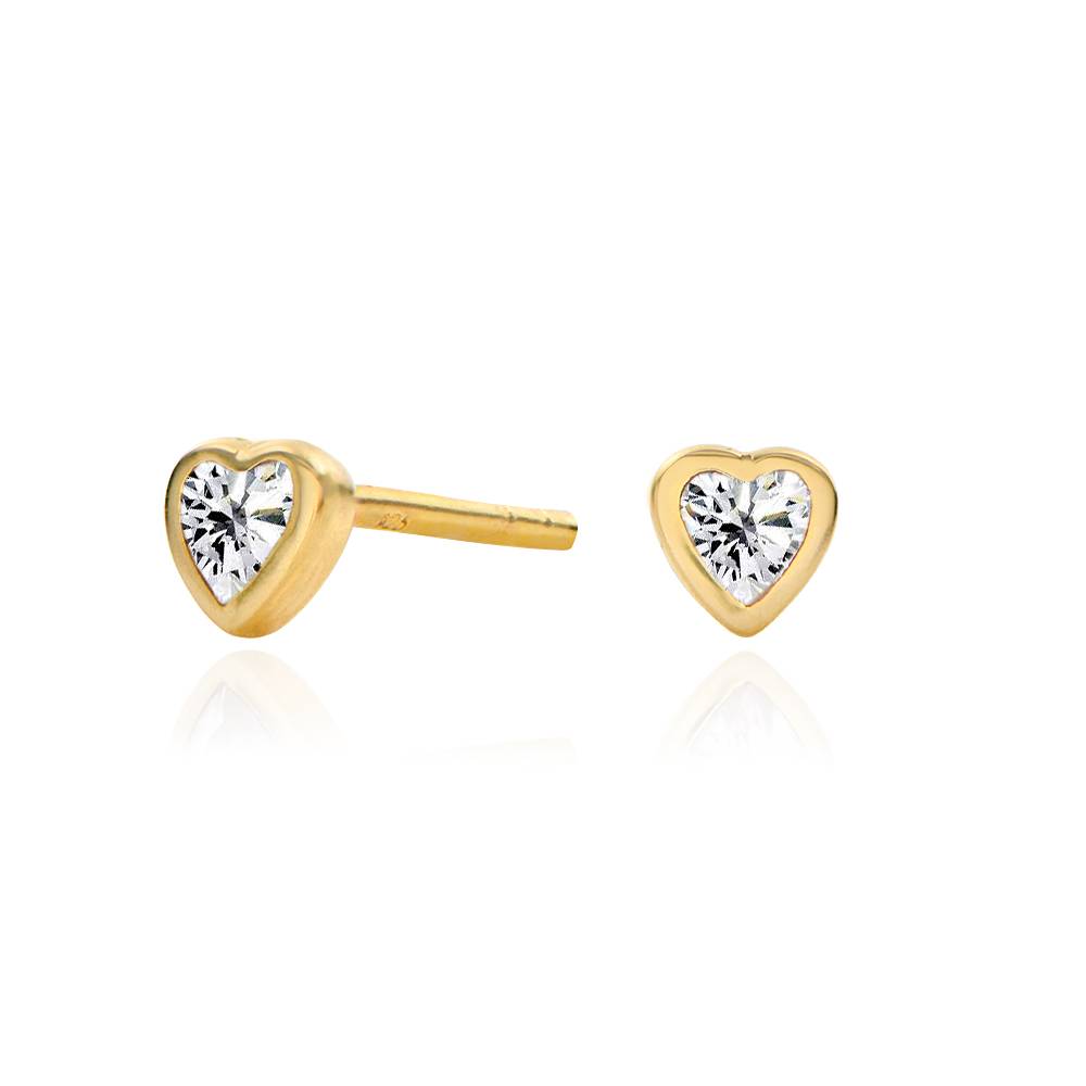 Charli Heart Earrings in 18K Gold Vermeil