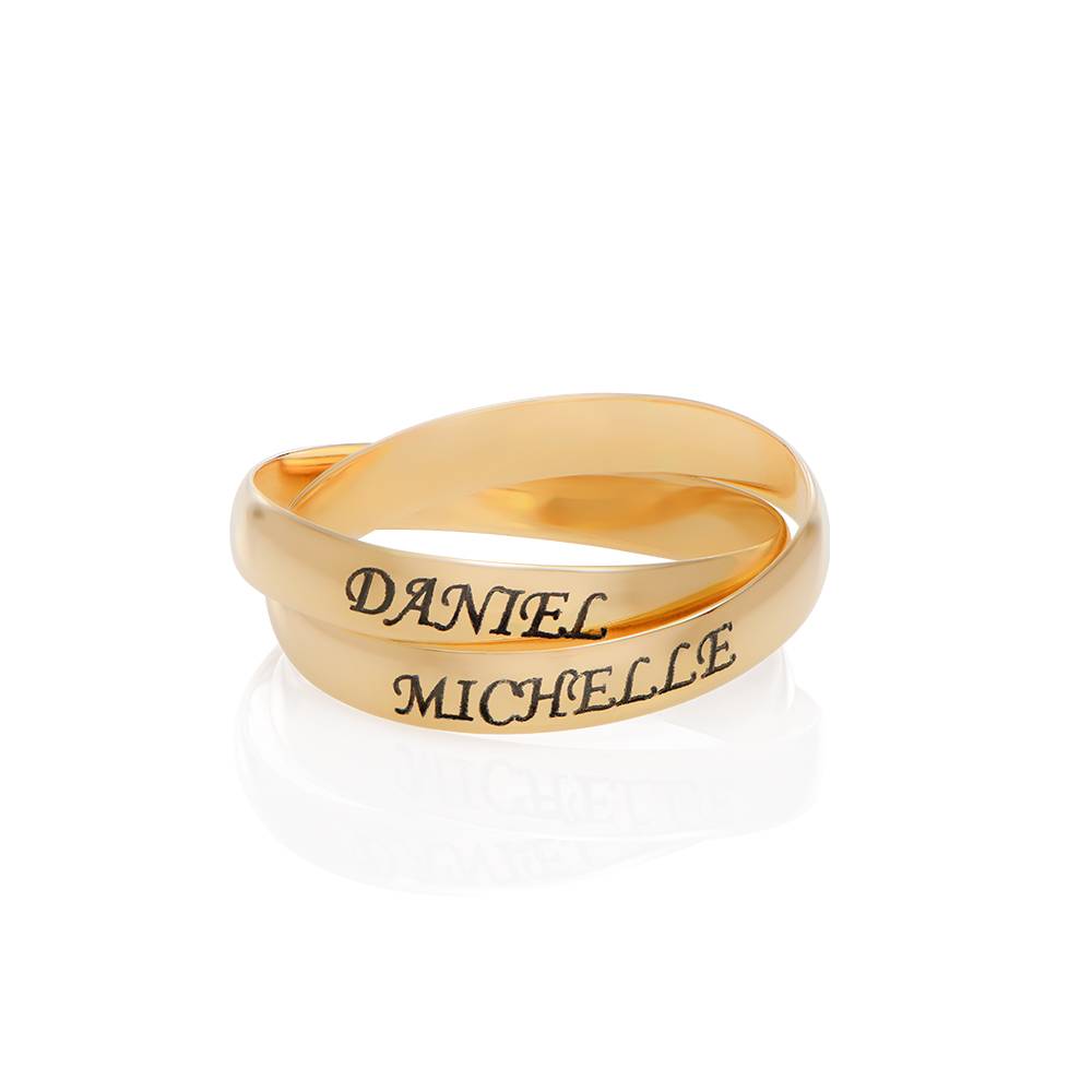 Charlize 2 Russian Ring in 10K Yellow Gold