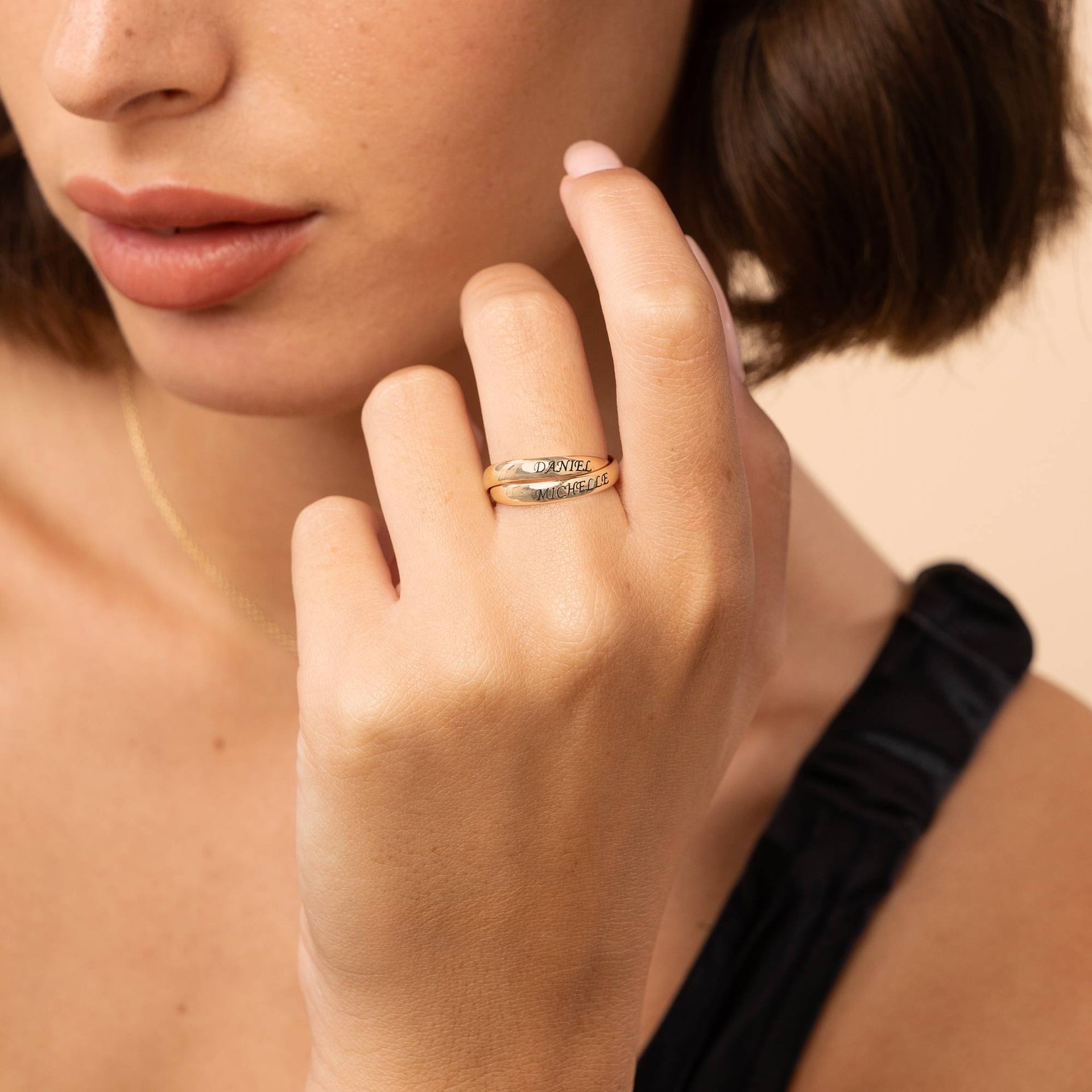 Charlize 2 Russian Ring in 10K Yellow Gold