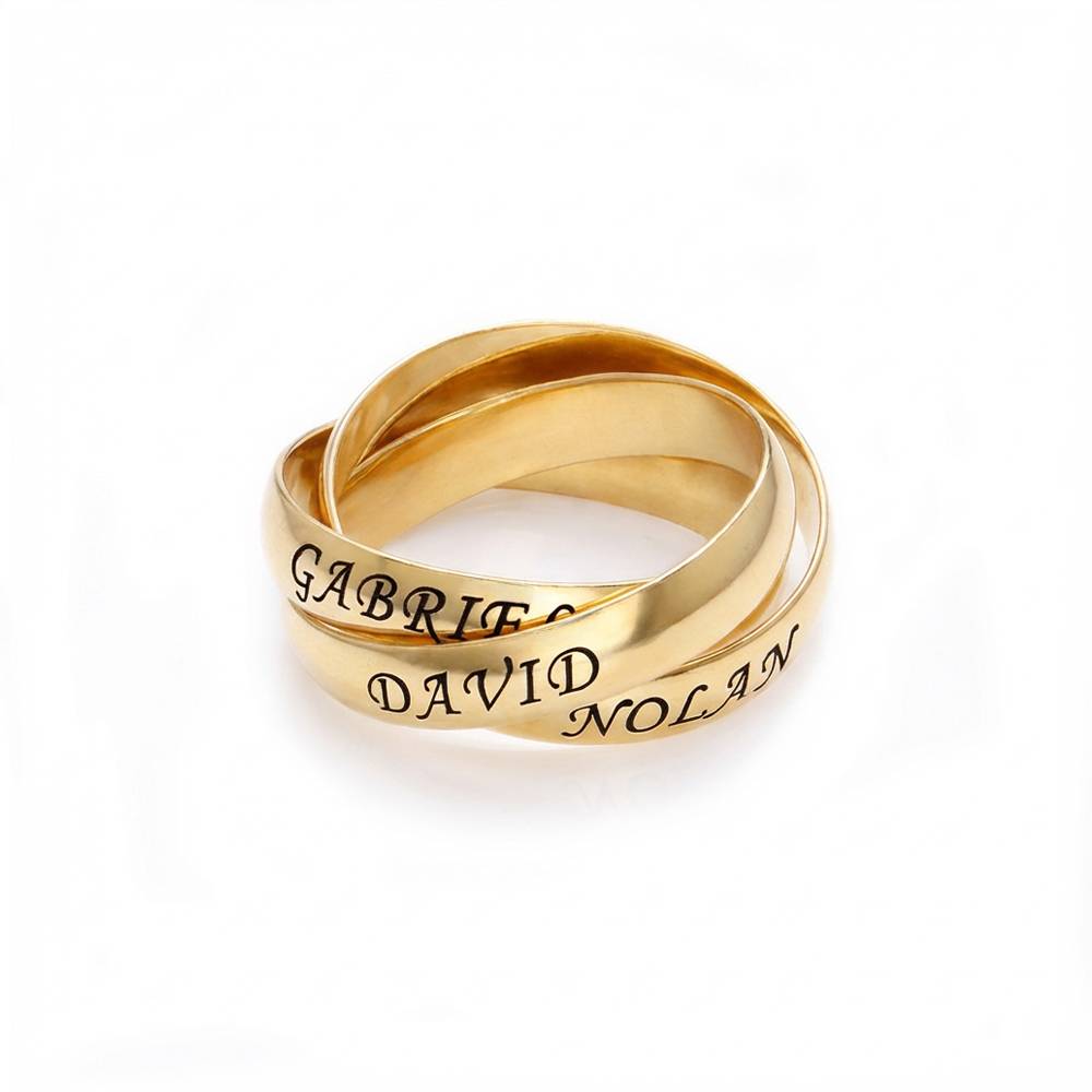 Charlize Russian Ring in Gold Plating