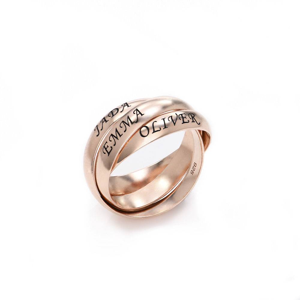 Charlize Russian Ring in Rose Gold Plating