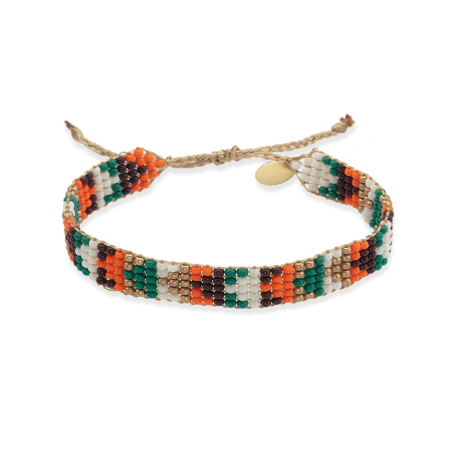Charlotte Beaded Bracelet - Yellow & Orange