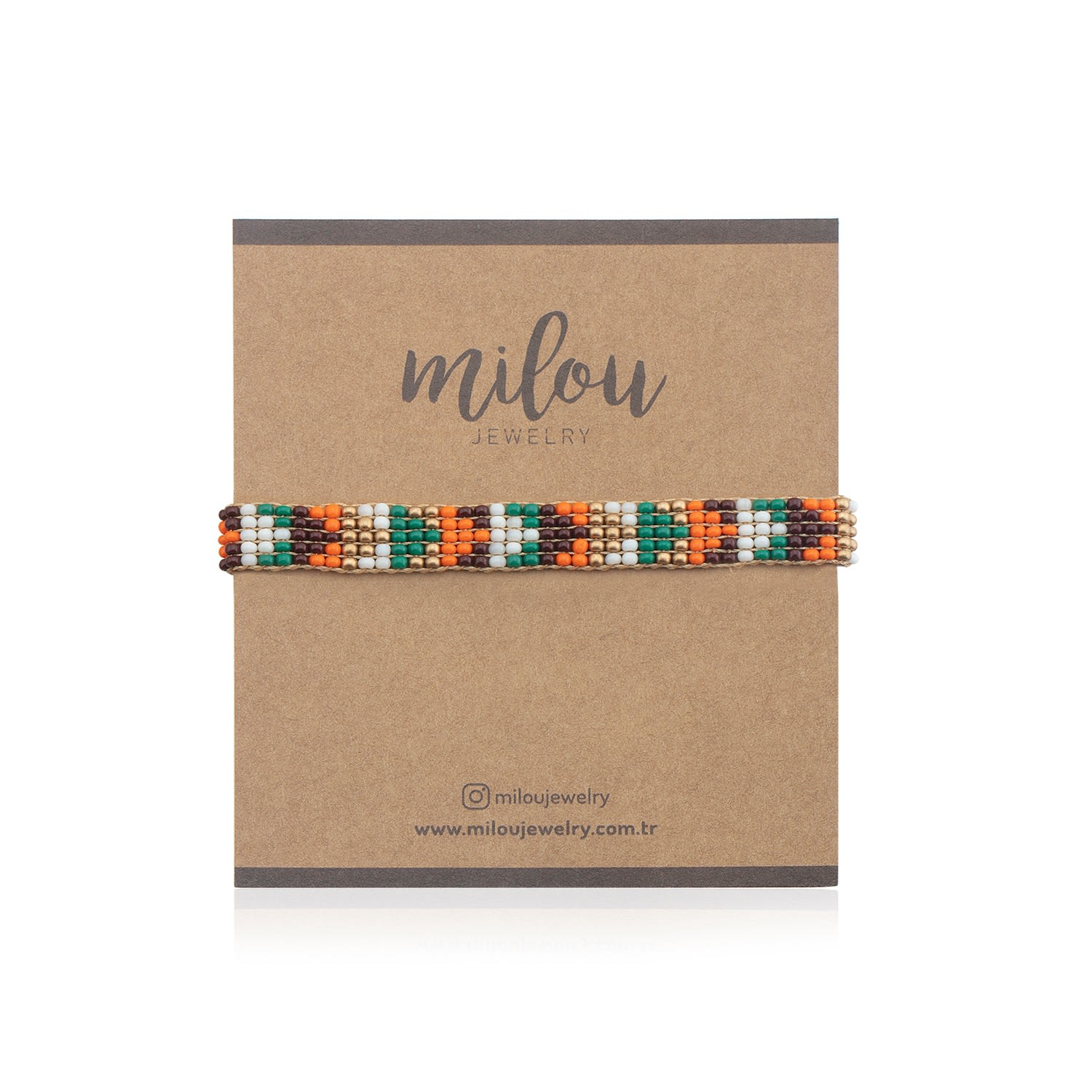 Charlotte Beaded Bracelet - Yellow & Orange