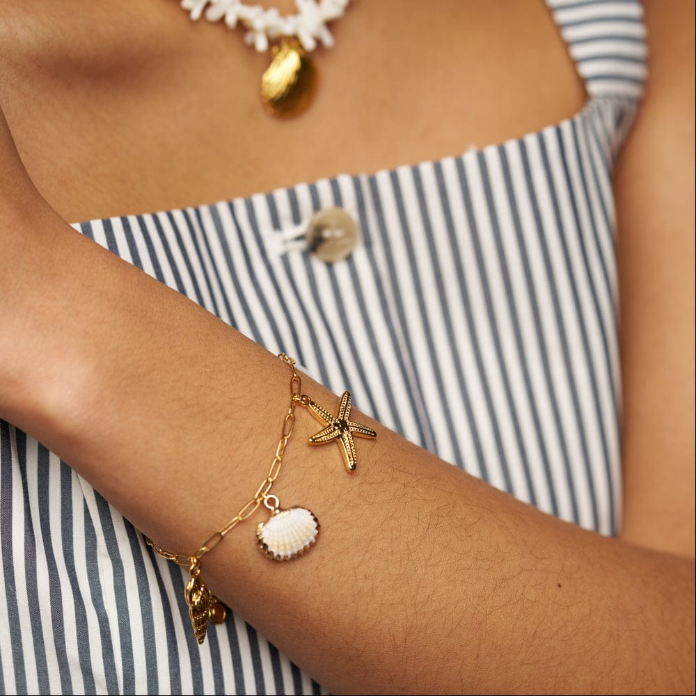 Eclectic Seaside Charm Bracelet