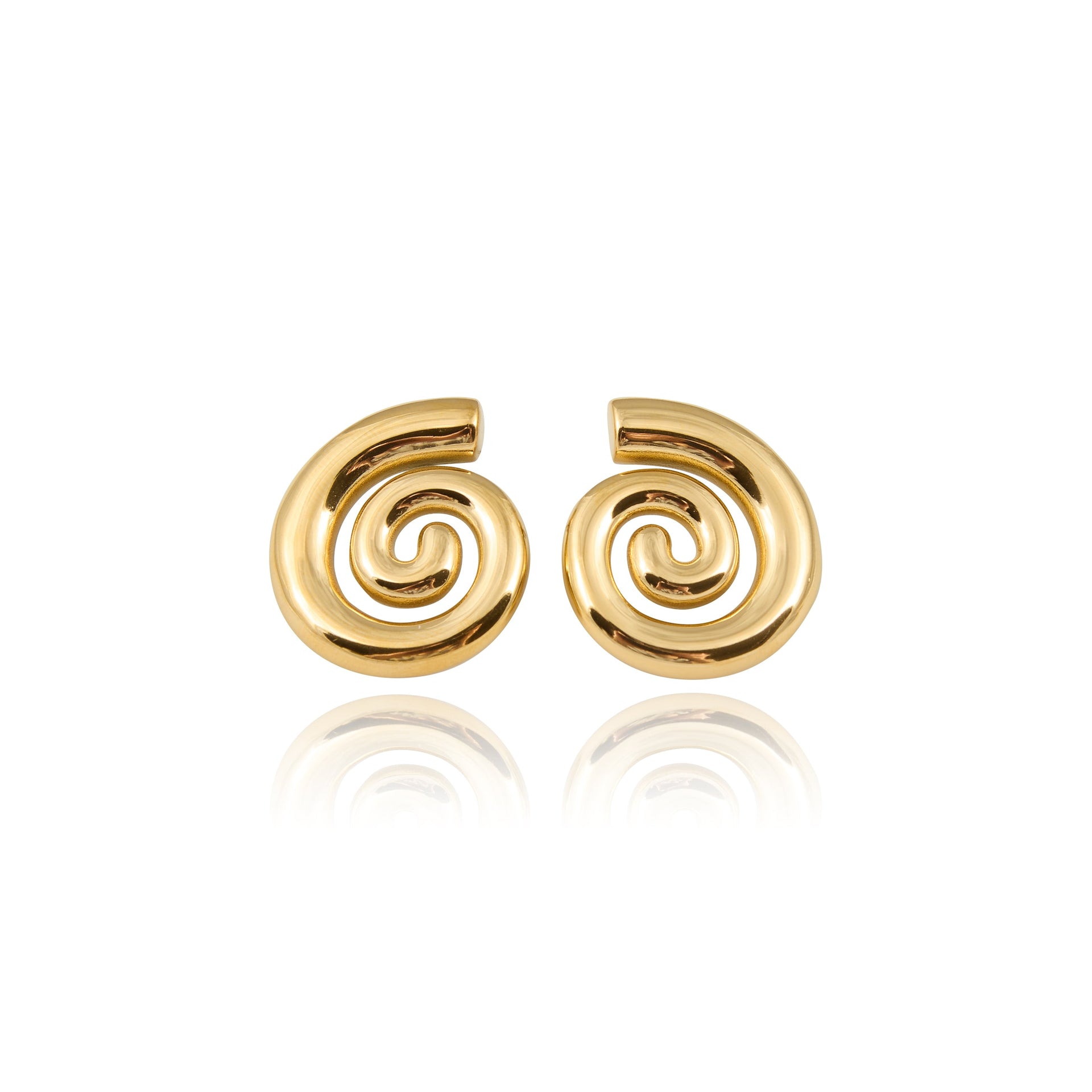 Charm Gold Plated Statement Earrings