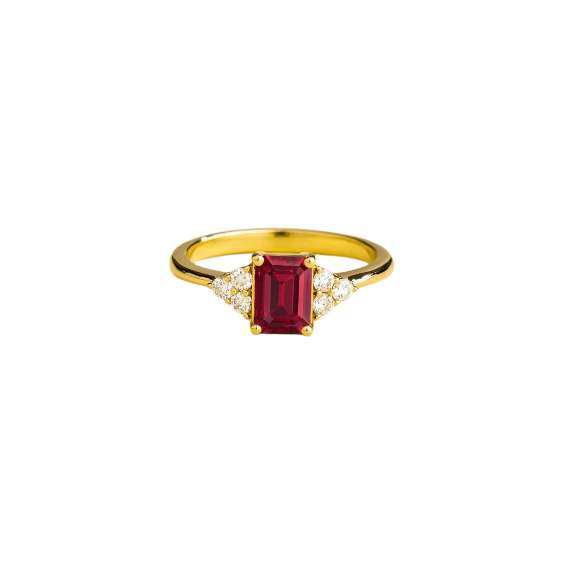 Chateau Gold Ring Ruby & Diamonds