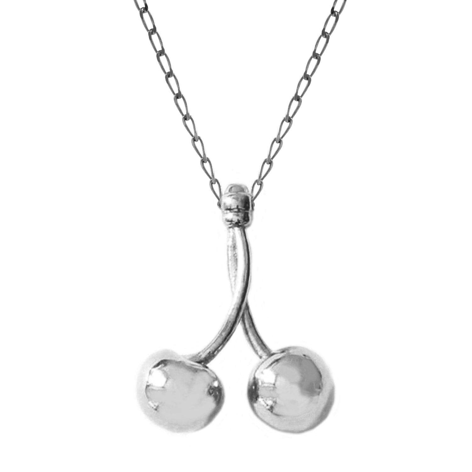 Cherry Necklace – Large - Silver